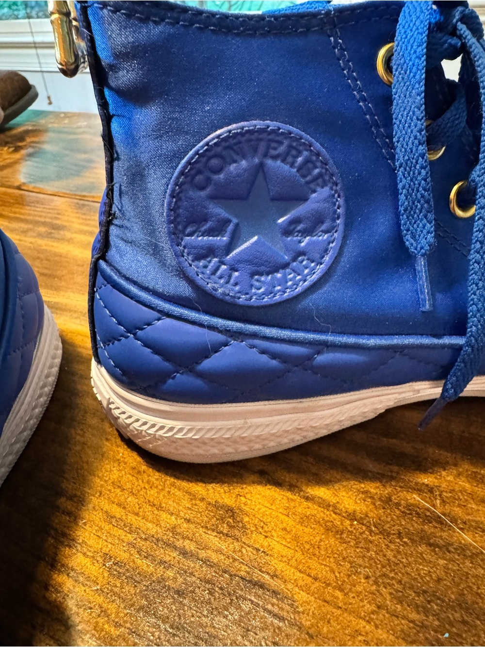 CHUCK TAYLOR ALL STAR HIGH SHINE - GAME ROYAL SNEAKERS Size 8 - Picture 5 of 12